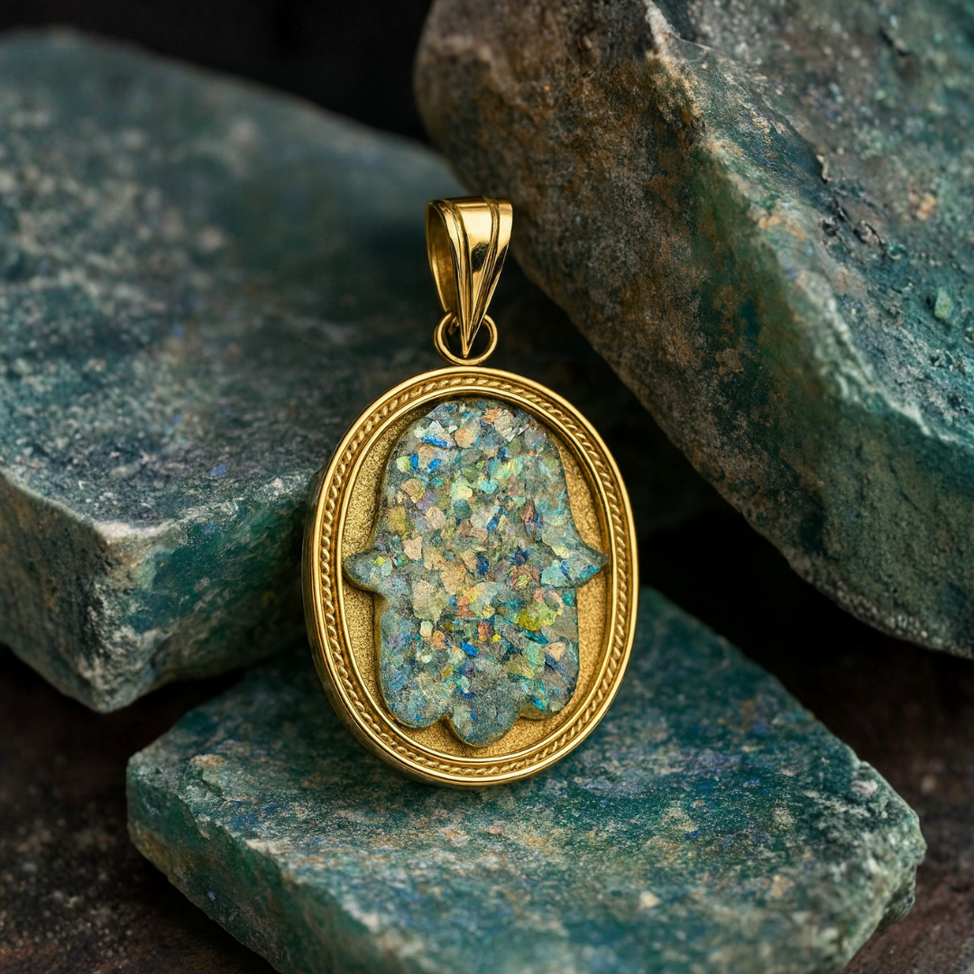 Roman Glass Pendants