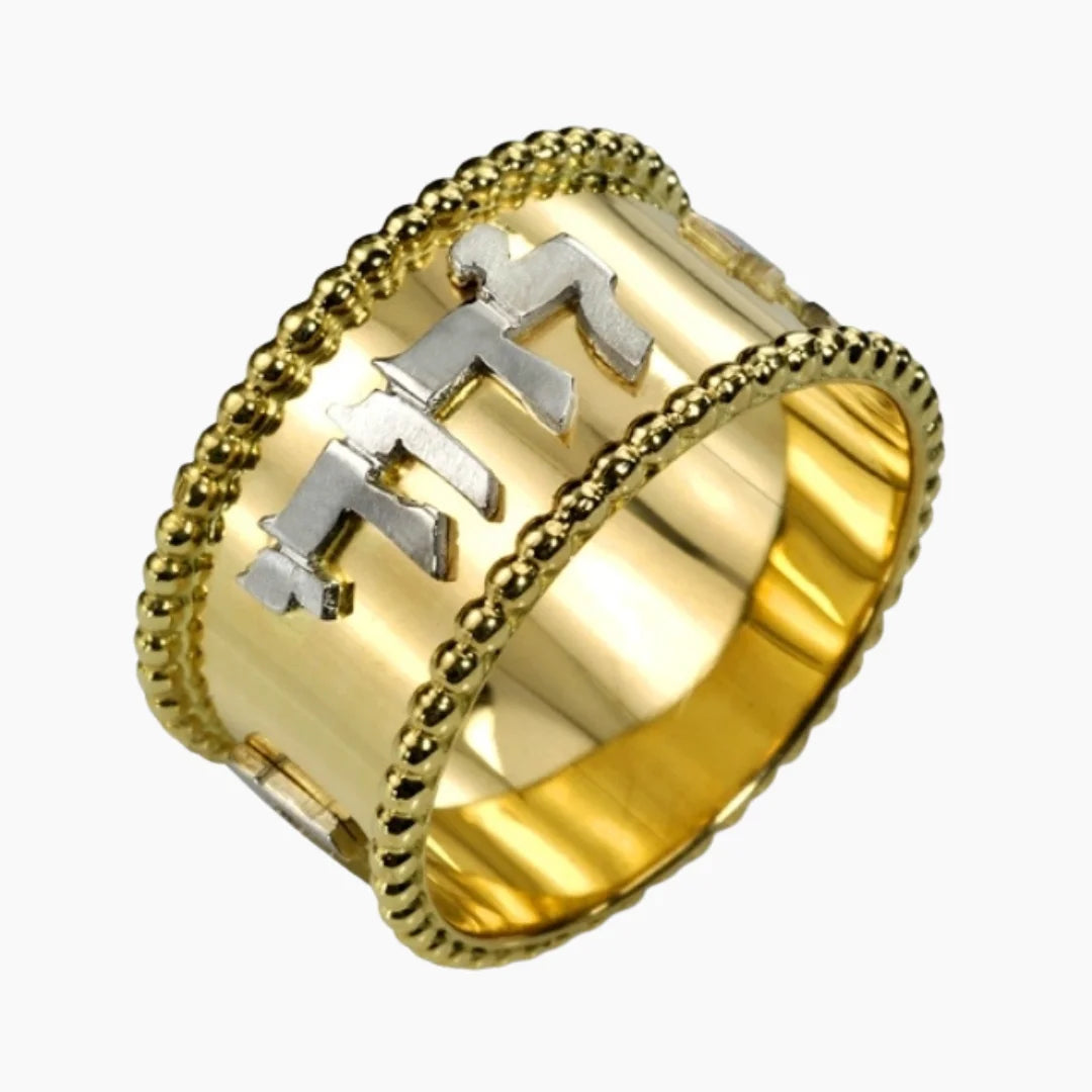 Anillo Ani Ledodi Heritage de oro de 14 quilates con forma de perla esférica