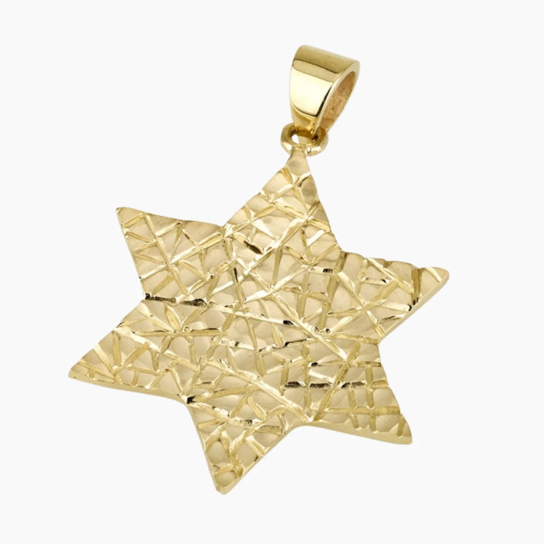 Beloved Classic 14K Gold Star of David Pendant