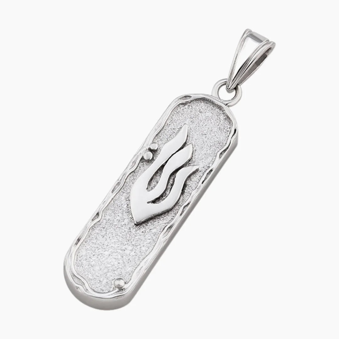 Colgante de mezuzá eterno de oro de 14 quilates