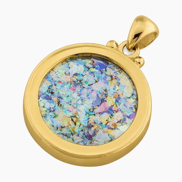 Blessed 14K Gold Roman Glass Pendant