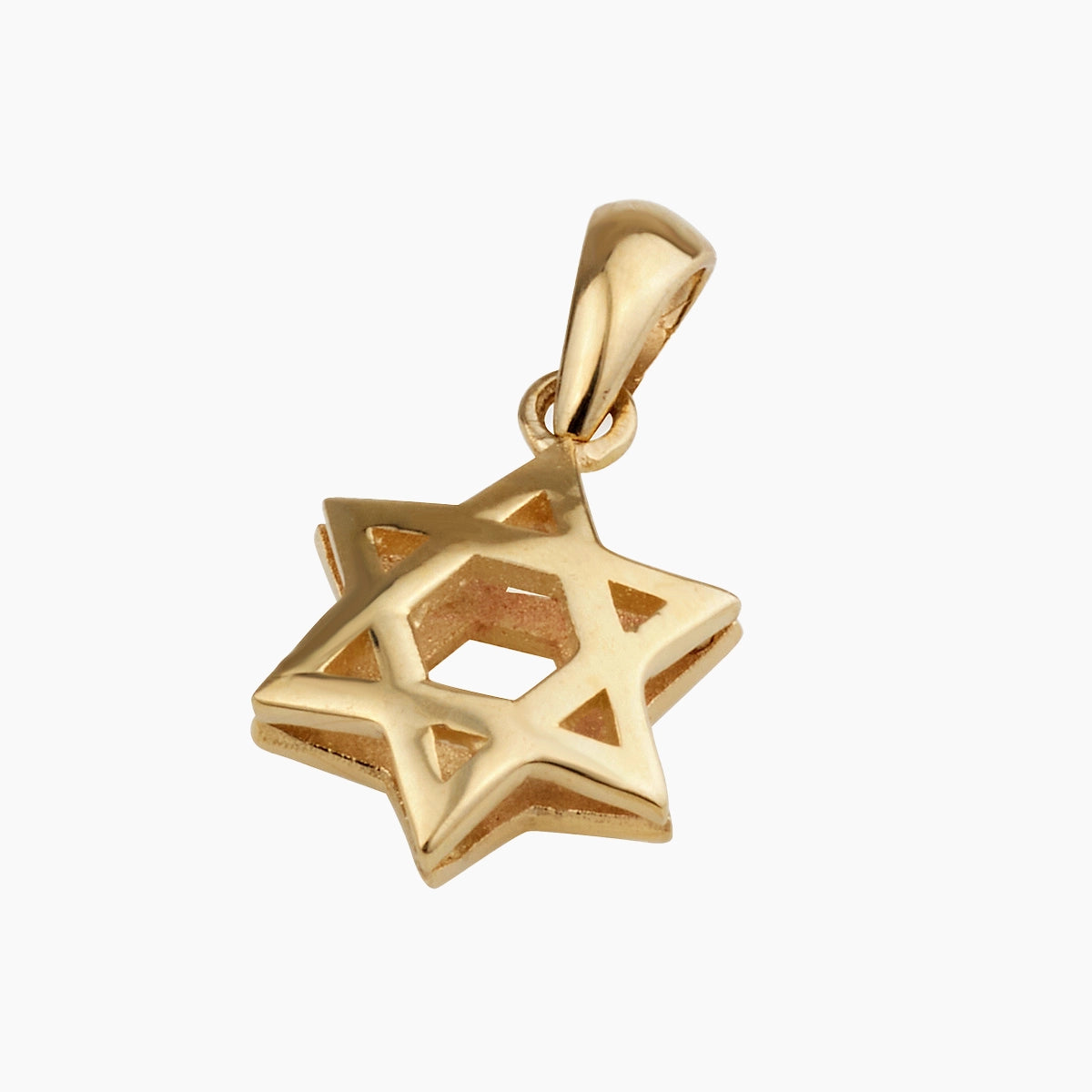 Colgante de Estrella de David de Oro de 14 quilates con Devoción Sagrada