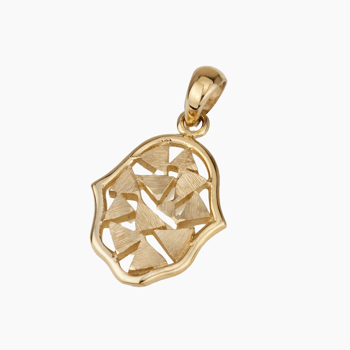 Serene 14K Gold Hamsa Pendant