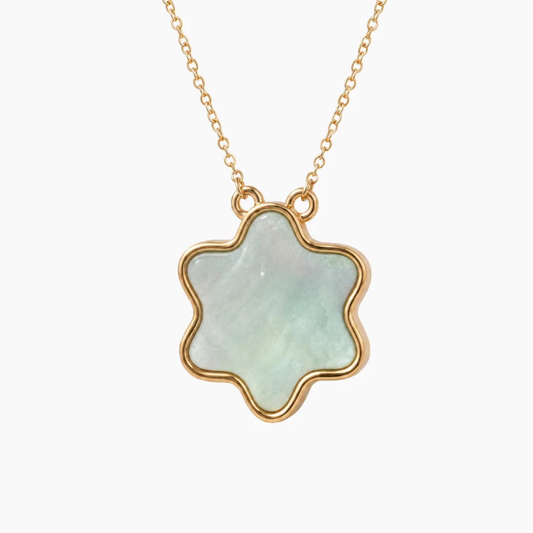 Tyferet Symbol Mother of Pearl Necklace