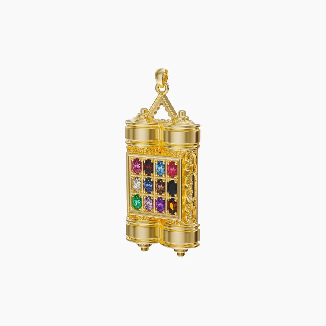 Torah Scroll Hoshen Pendant
