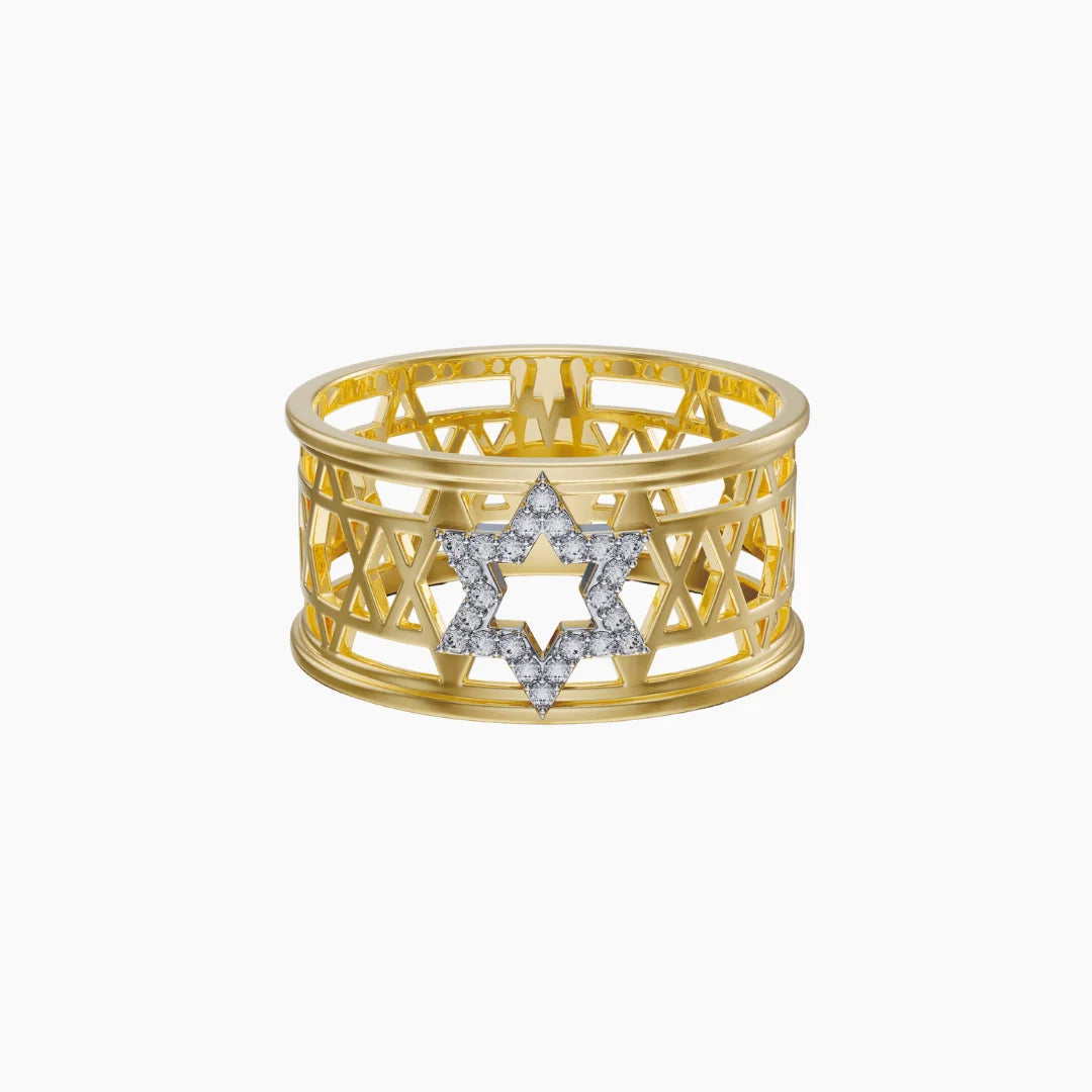 Timeless Star of David Diamond Ring