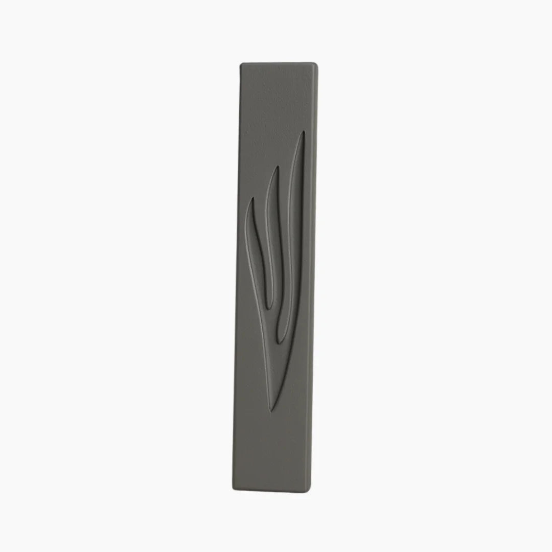 Shin Flame Mezuzah - Concrete Collection