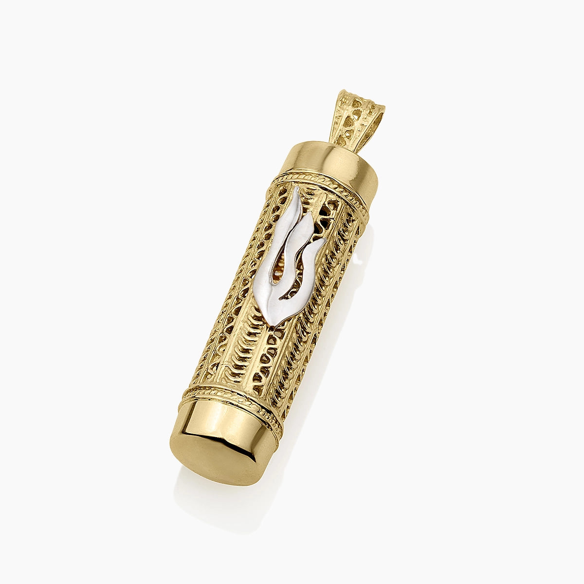 Serene 14K Gold Mezuzah Pendant