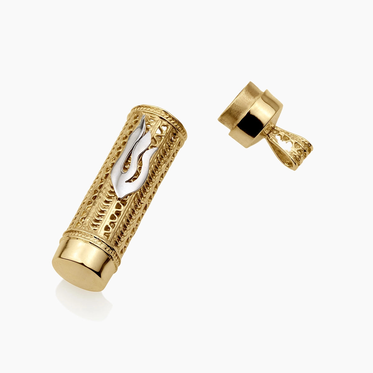Serene 14K Gold Mezuzah Pendant