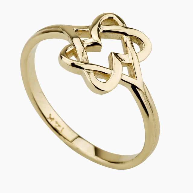 Heritage 14K Gold Star of David Ring