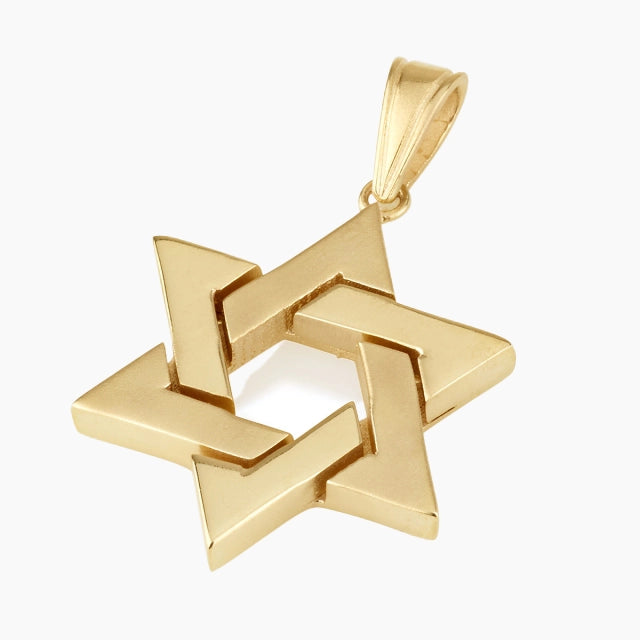 Devoción Estrella de David de Oro de 14K