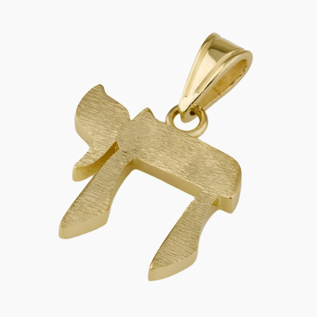 Colgante Chai eterno de oro de 14 quilates