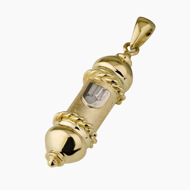 Pendentif Mezouza éternel en or 14 carats