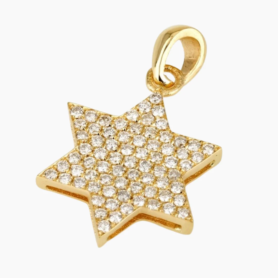 Heritage Deluxe 18k Star of David pendant with Diamonds