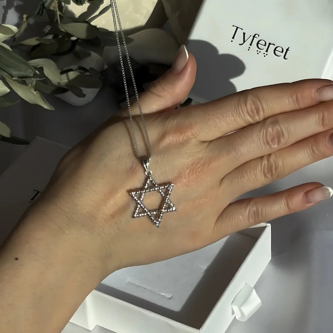 Beloved Blessed 14K Gold Star of David Pendant