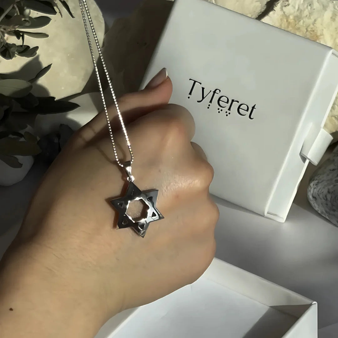 Sacred 14K Gold Star of David Pendant