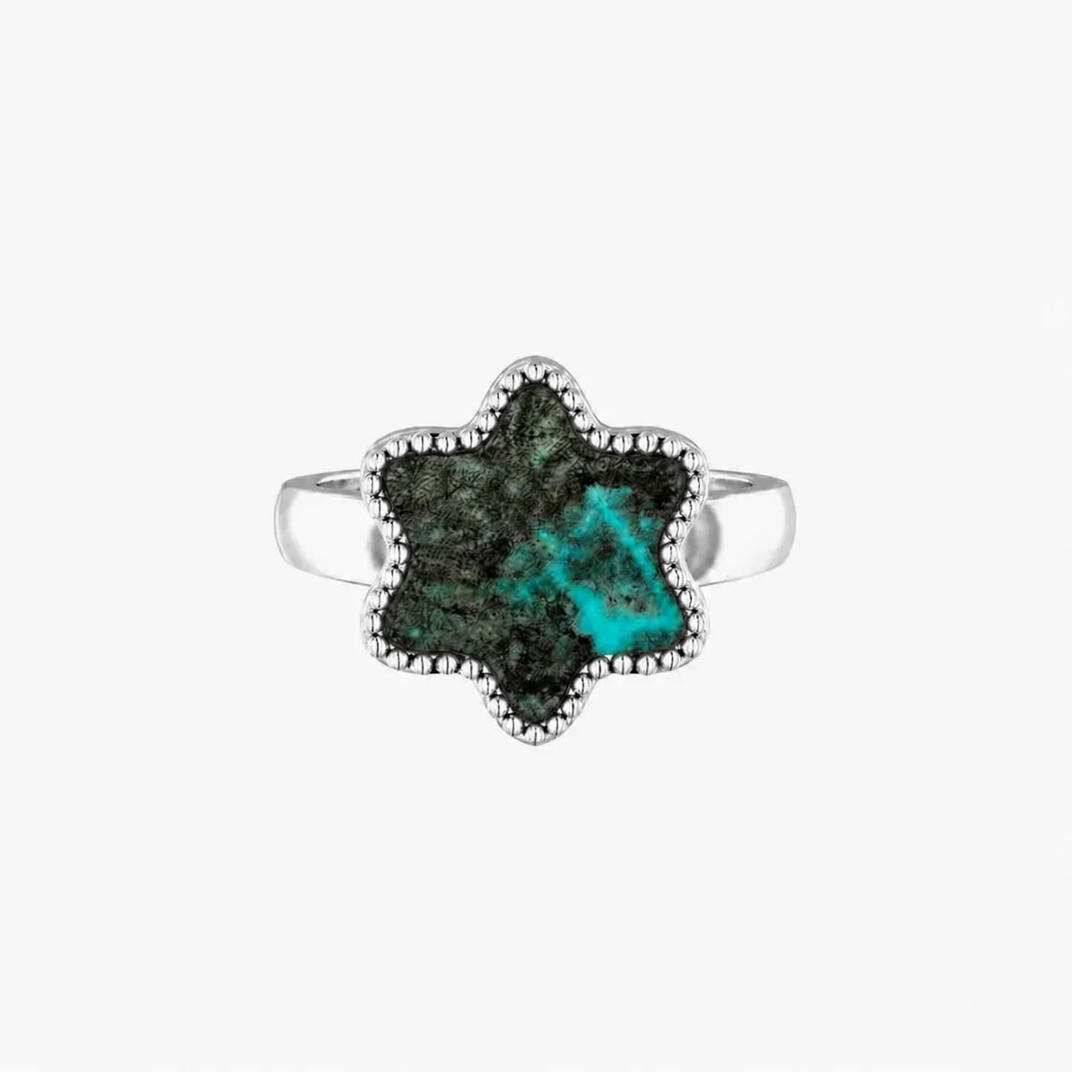 Ouro Branco 14K Azul Elétrico