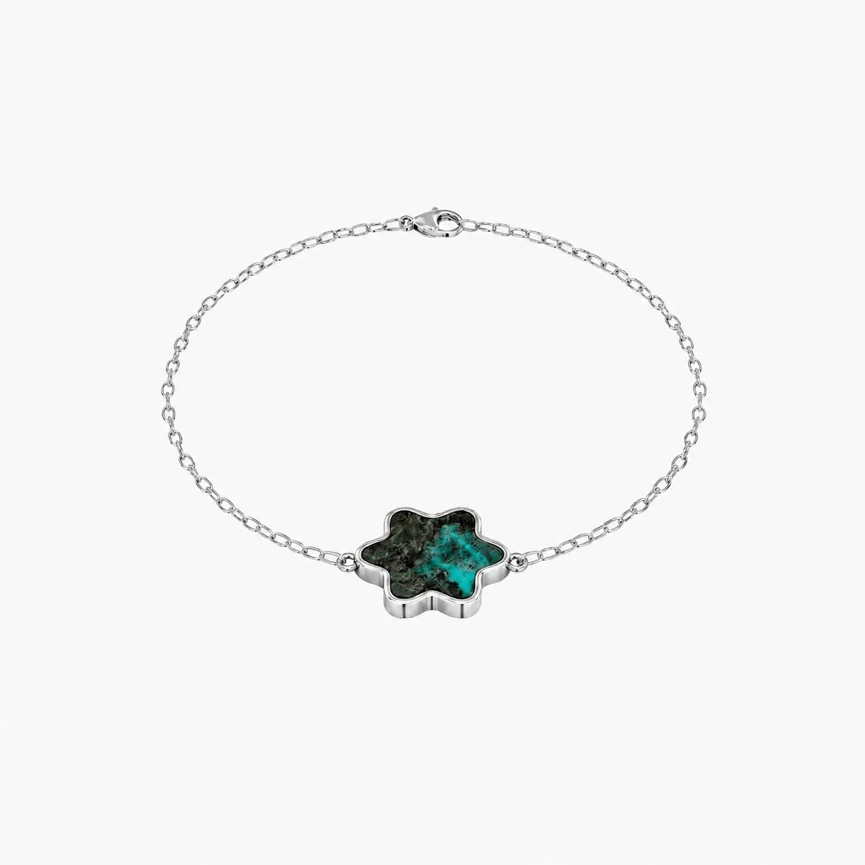 Ouro Branco 14K Azul Elétrico