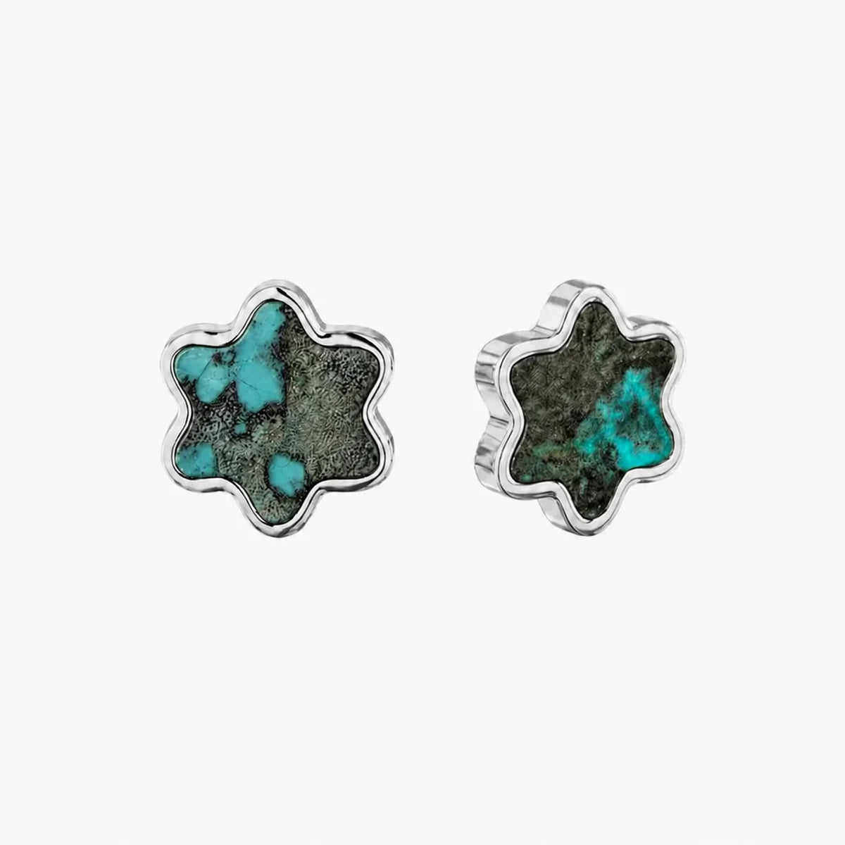 Ouro Branco 14K Azul Elétrico