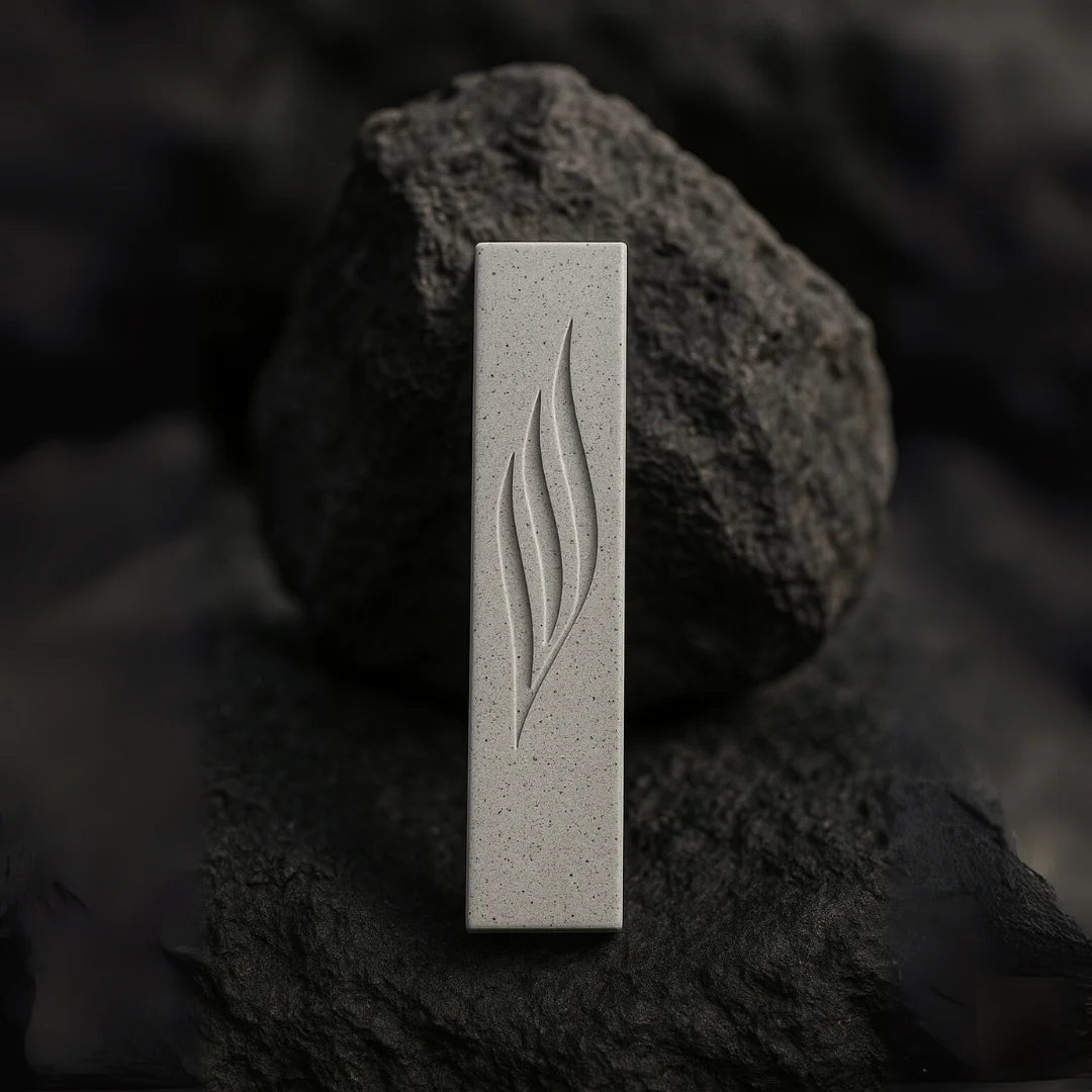 Modern Mineral Concrete Mezuzah - Concrete Collection