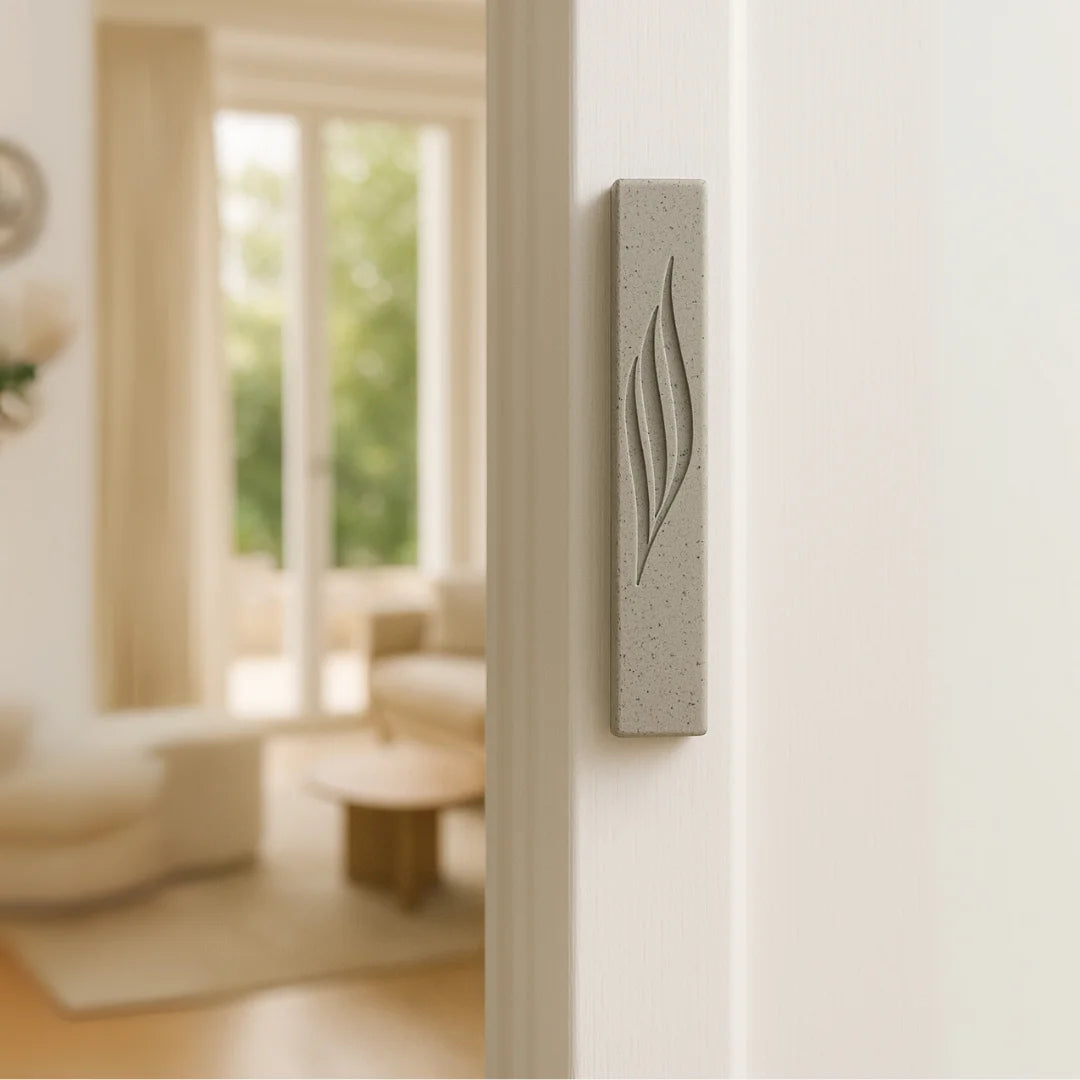 Modern Mineral Concrete Mezuzah - Concrete Collection