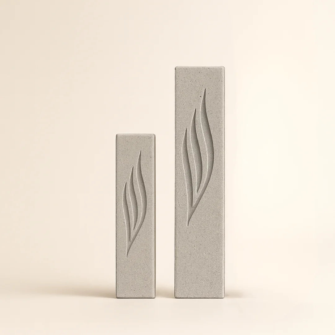 Modern Mineral Concrete Mezuzah - Concrete Collection