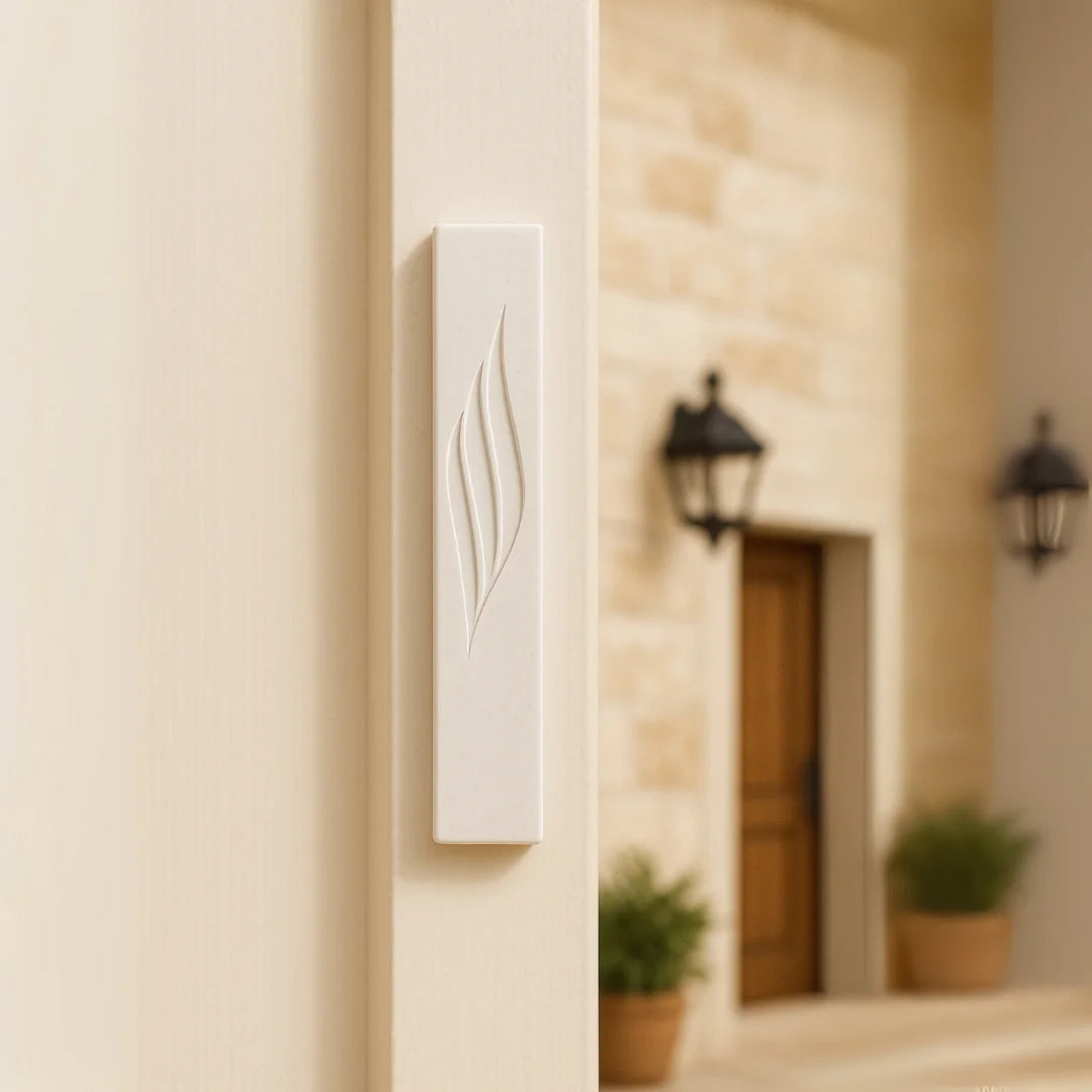 Modern Mineral Concrete Mezuzah - Concrete Collection
