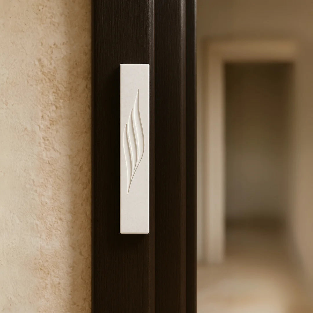 Modern Mineral Concrete Mezuzah - Concrete Collection