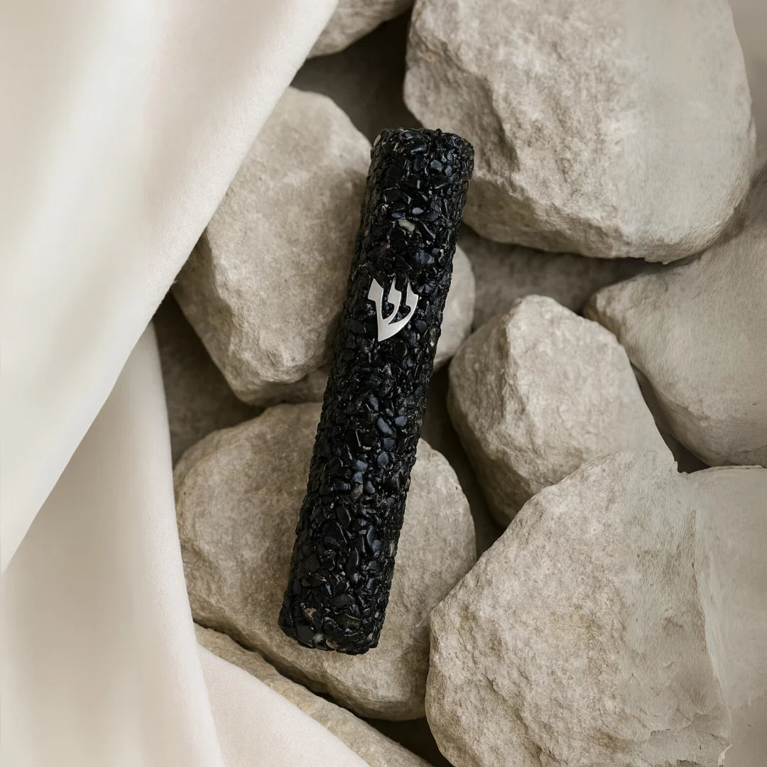 Onyx Gemstone Mezuzah - Eternal Collection
