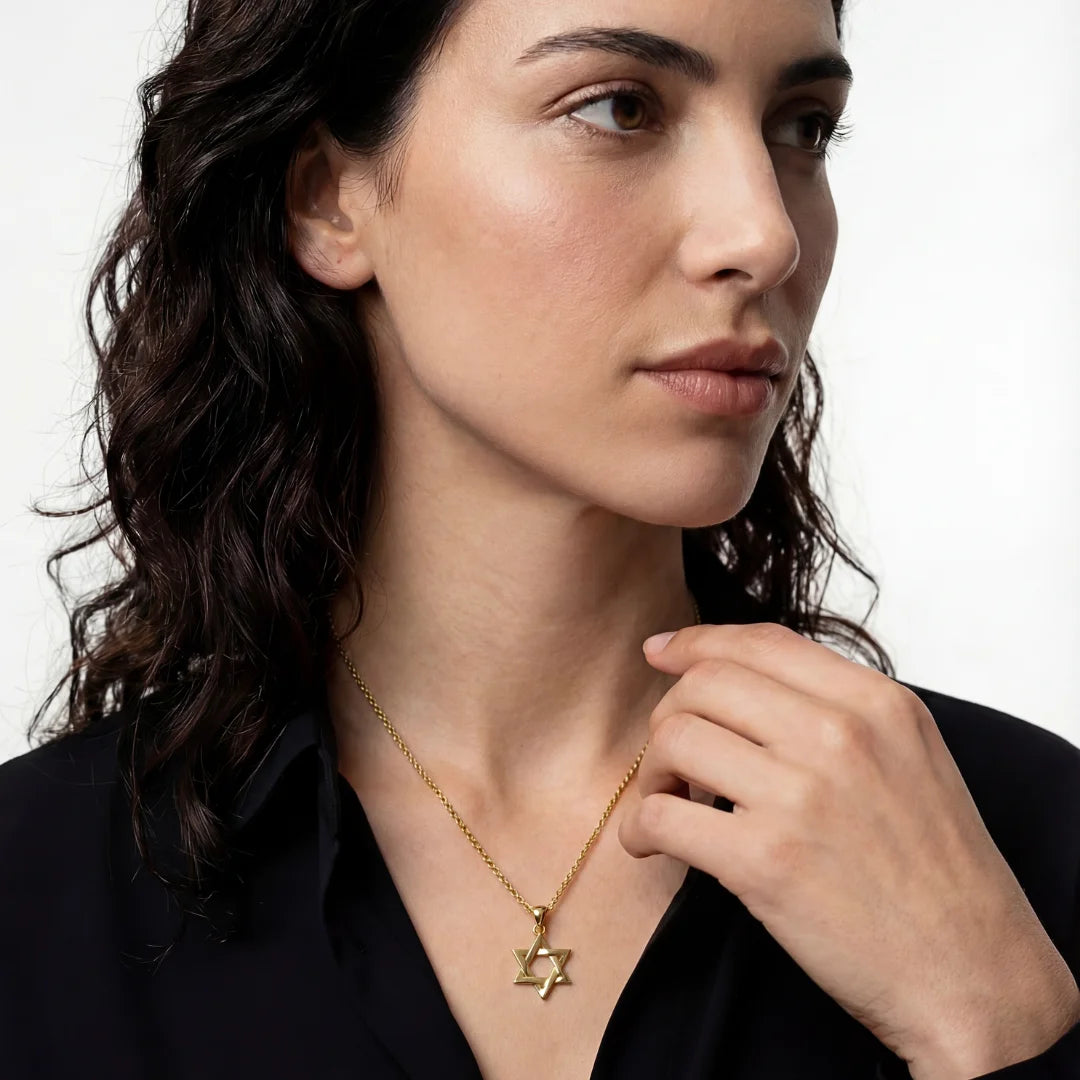 Pendentif Étoile de David entrelacée