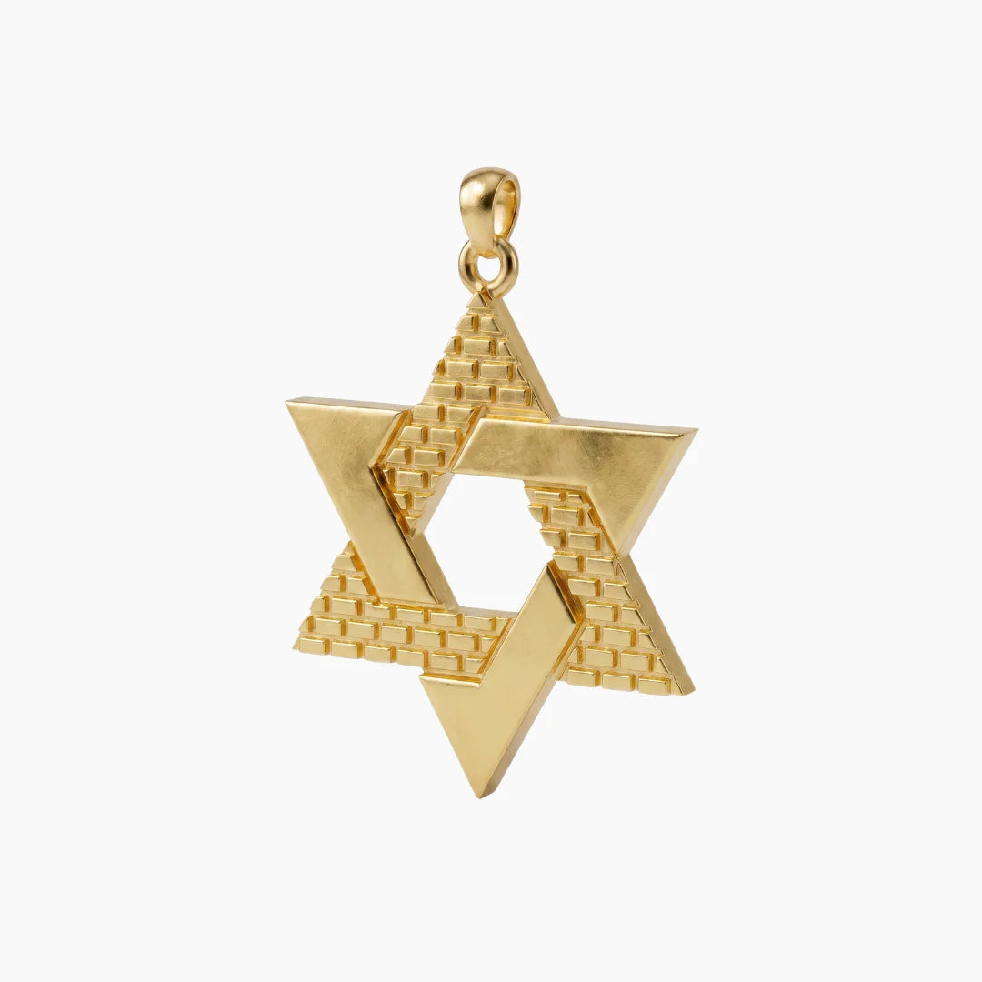 Colgante Clásico Estrella de David Muro de Jerusalén