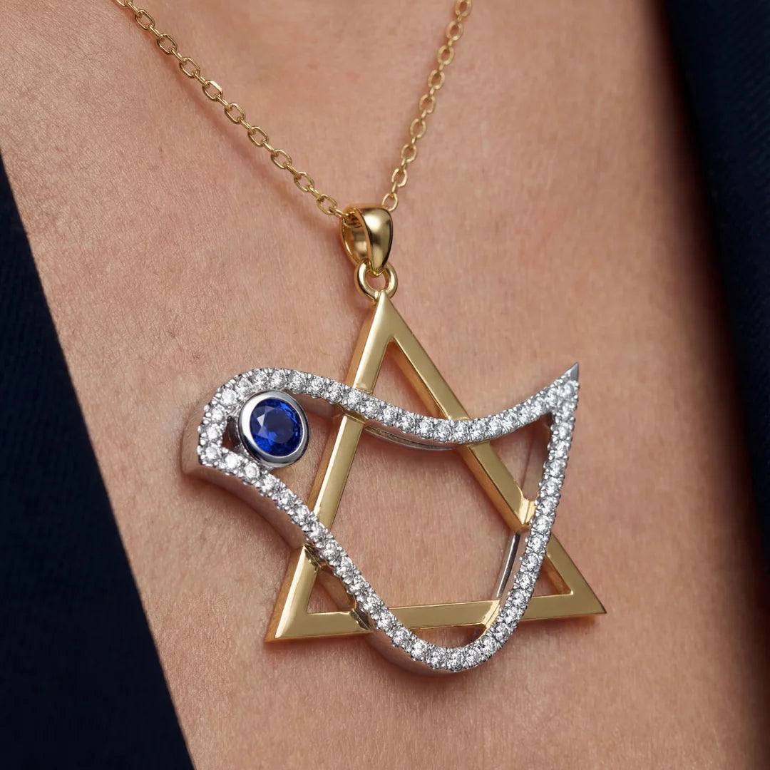 Pendentif Colombe de la Paix en Diamants et Pierres Précieuses