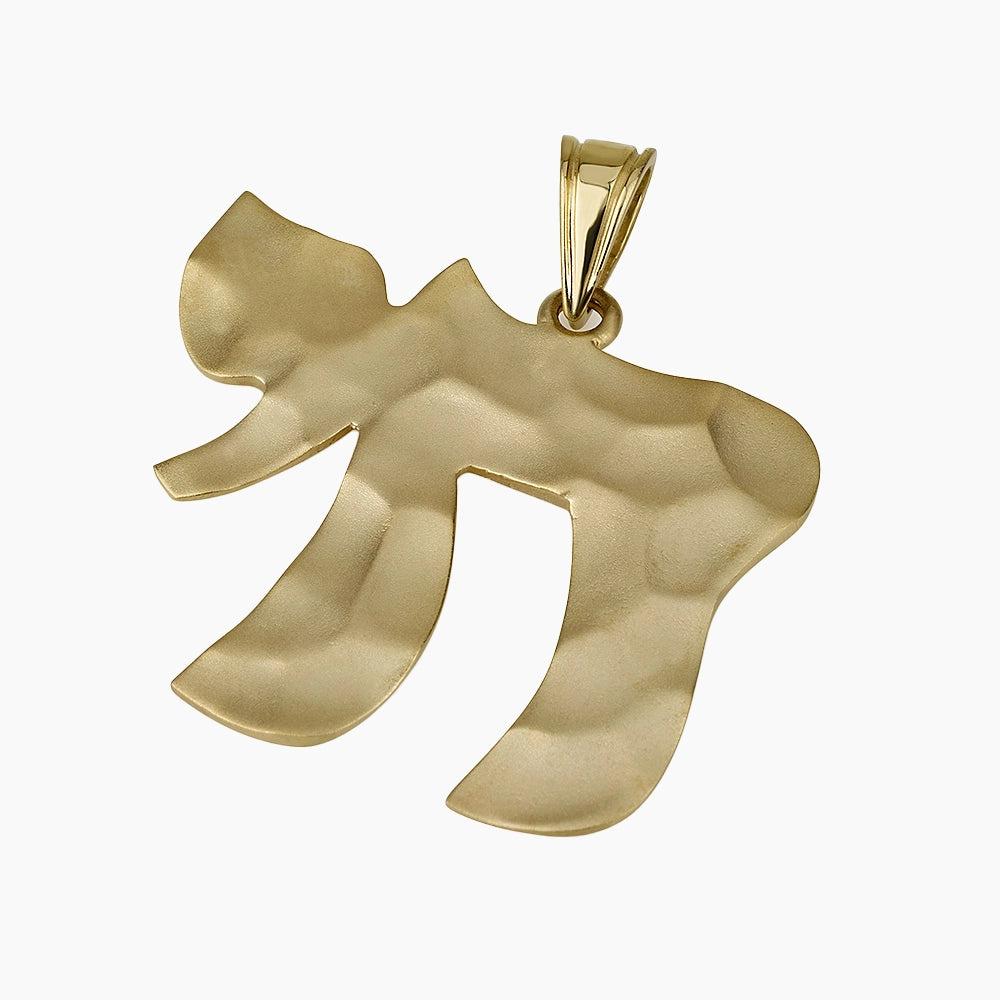 Beloved Eternal 14K Gold Chai Pendant