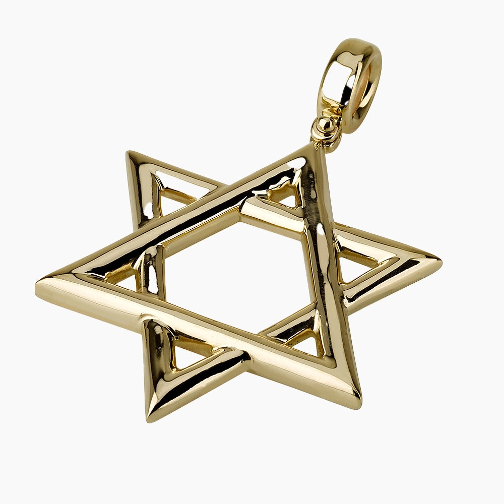 Beloved Serene 14K Gold Star of David Pendant