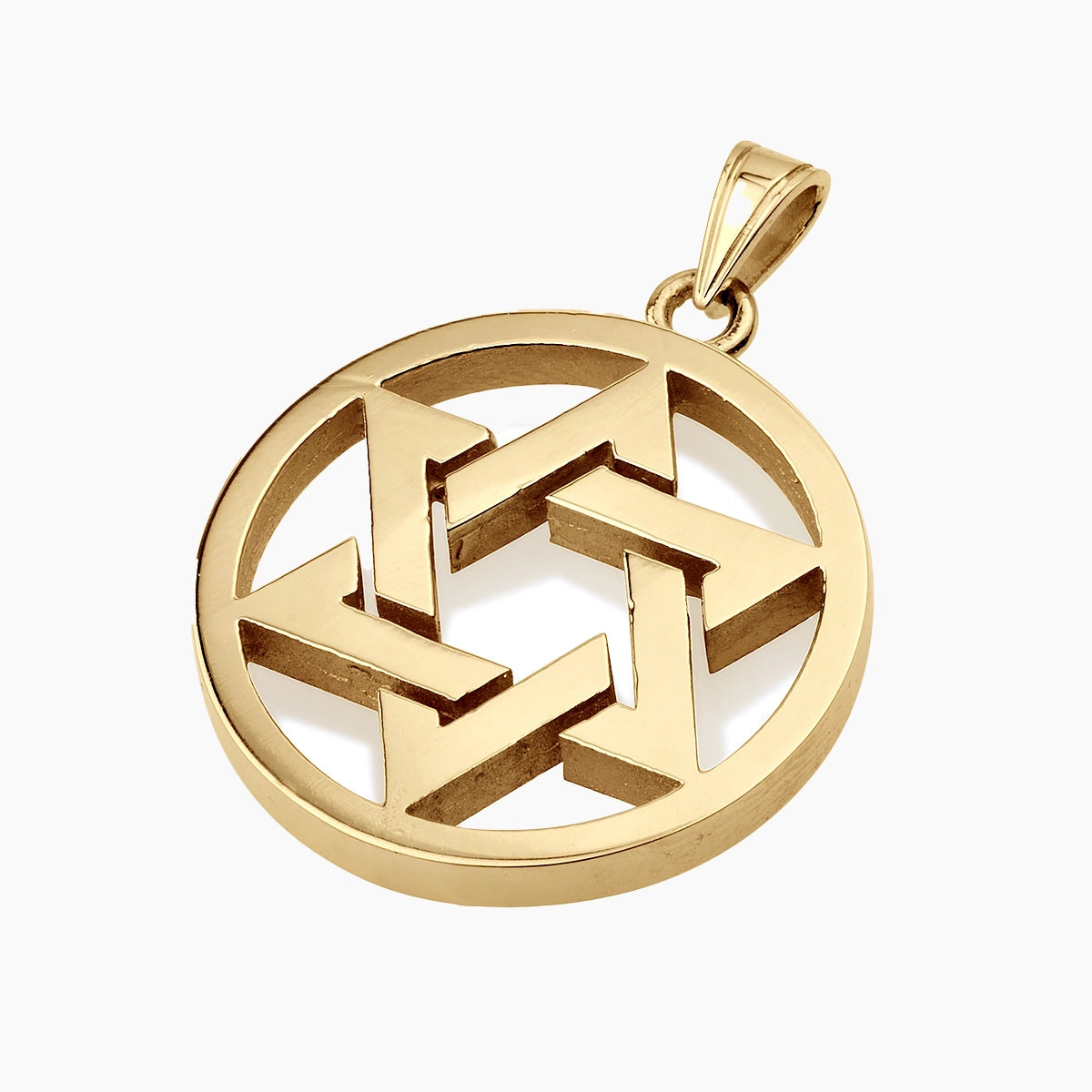 Beloved Devotion 14K Gold Star of David Pendant