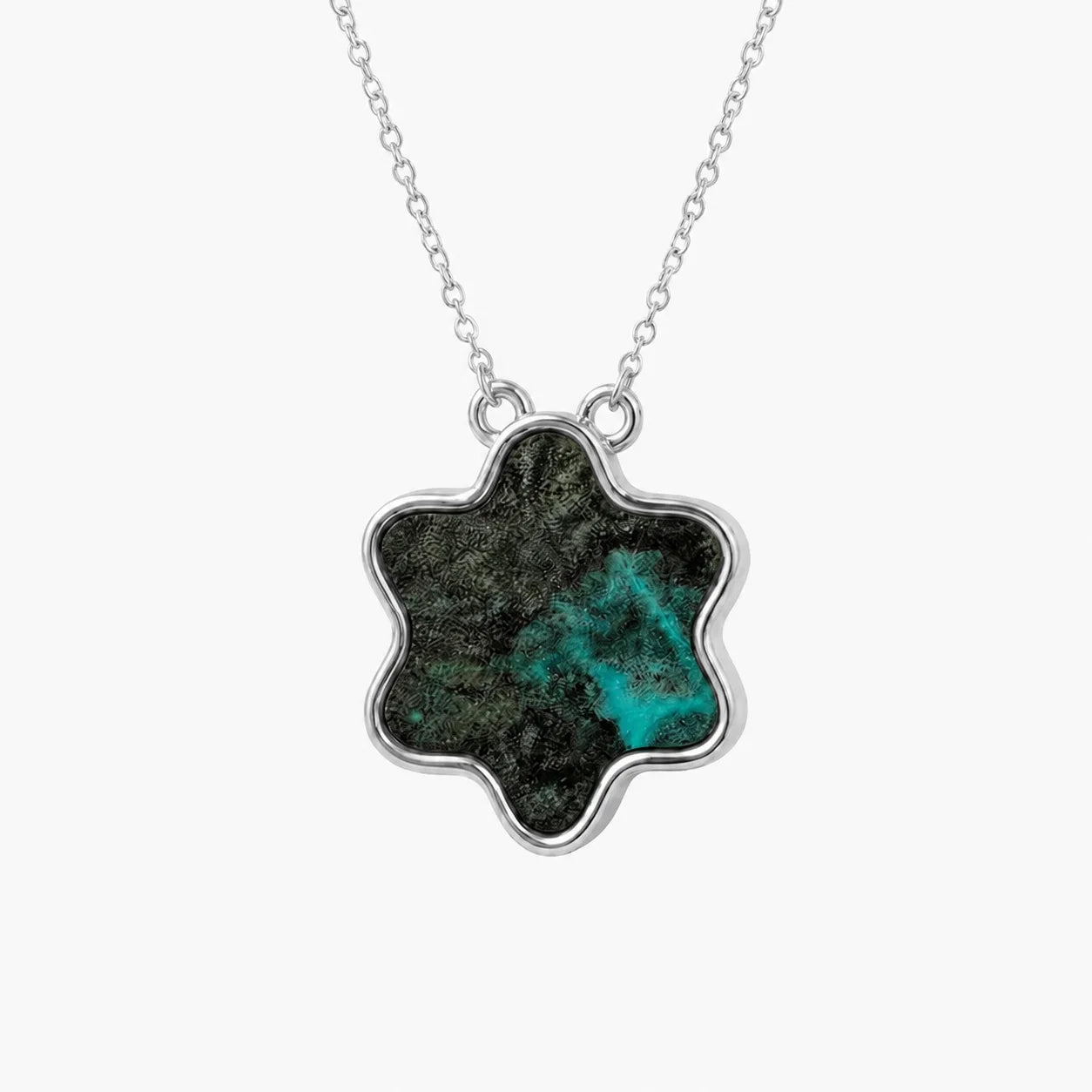 Ouro Branco 14K Azul Elétrico