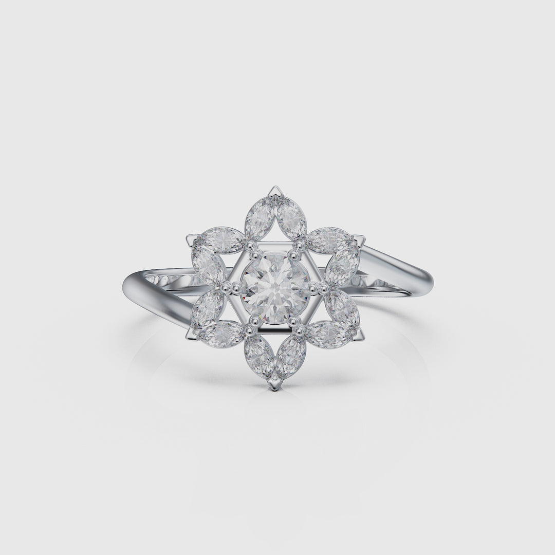 14K White Gold