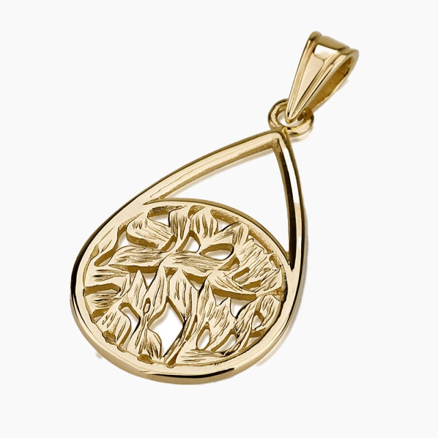 Pure 14K Gold Shema Israel Pendant